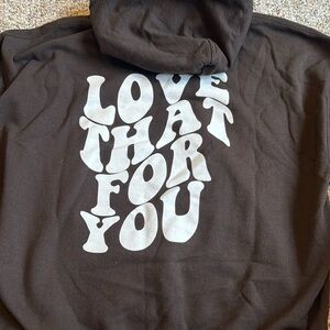 Semispoiled sweatshirt